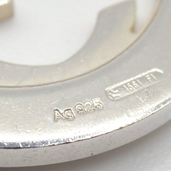 Authentic GUCCI Interlocking G Necklace Ag925 [Used] - Picture 4 of 7